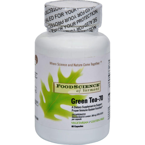 Foodscience Of Vermont Green Tea-70 - 350 Mg - 60 Vegetable Capsules