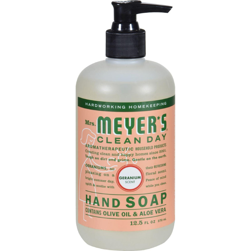 Mrs. Meyer's Liquid Hand Soap - Geranium - Case Of 6 - 12.5 Oz