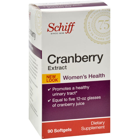Schiff Natural Cranberry Extract - Extra Strength - 90 Softgels