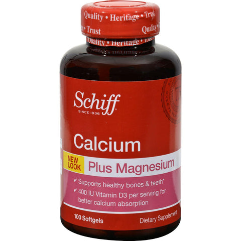Schiff Natural Calcium Magnesium With Vitamin D - 100 Softgels