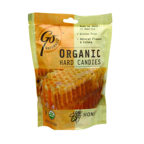 Go Organic Hard Candy - Honey - 3.5 Oz - Case Of 6