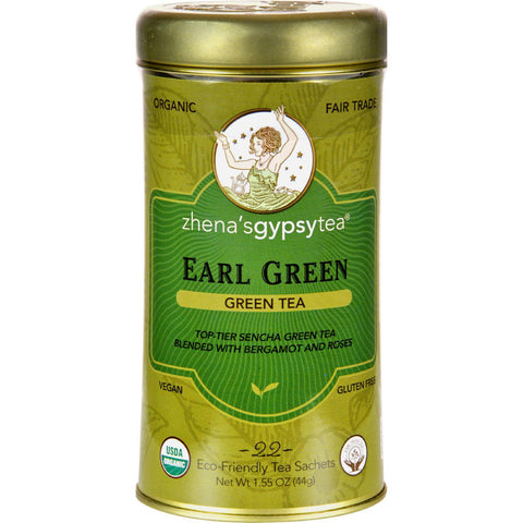 Zhena's Gypsy Tea Earl Green Tea - Case Of 6 - 22 Bags