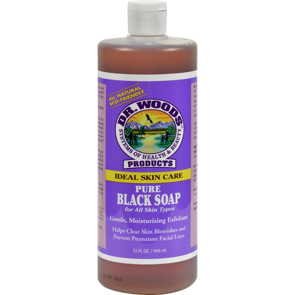 Dr. Woods Pure Black Soap - 32 Fl Oz