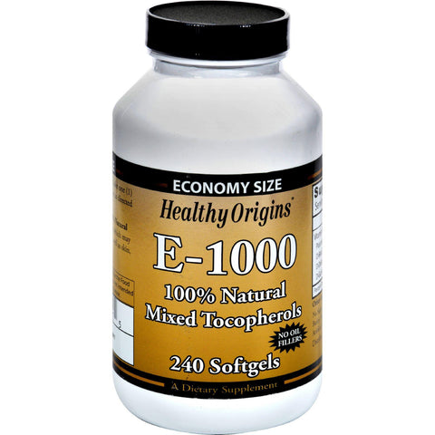 Healthy Origins E-1000 - 1000 Iu - 240 Softgels