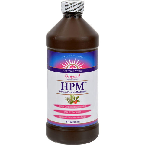 Heritage Products Hpm Hydrogen Peroxide Mouthwash - 16 Fl Oz