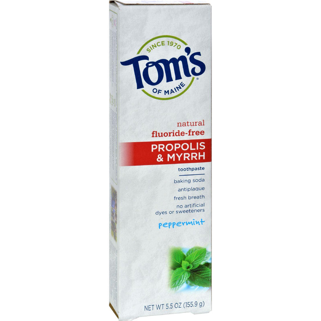 Tom's Of Maine Propolis And Myrrh Toothpaste Peppermint - 5.5 Oz - Case Of 6