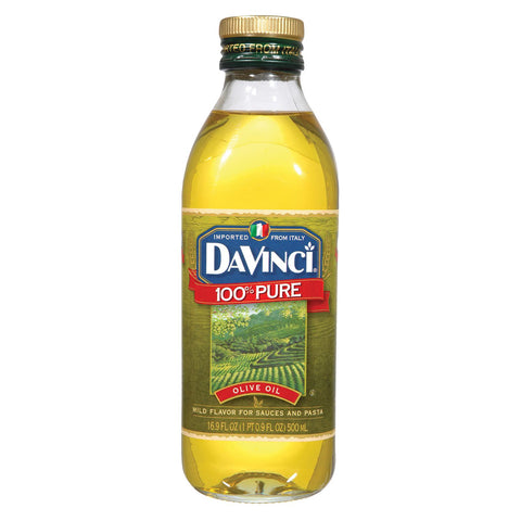 Davinci 100 Percent Pure Olive Oil - Case Of 12 - 17 Fl Oz.