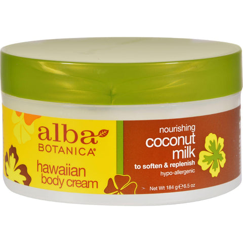 Alba Botanica Hawaiian Body Cream Coconut Milk - 6.5 Oz
