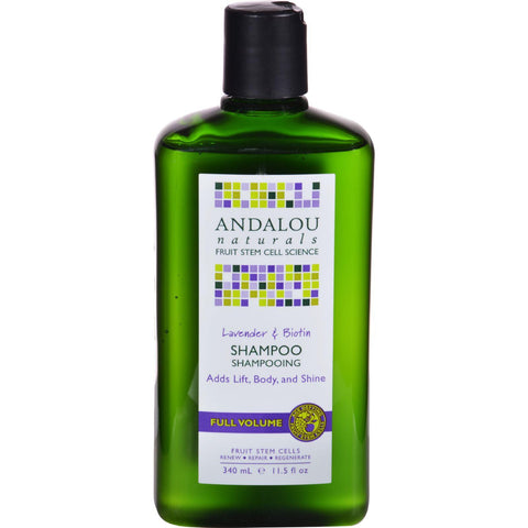 Andalou Naturals Full Volume Shampoo Lavender And Biotin - 11.5 Fl Oz