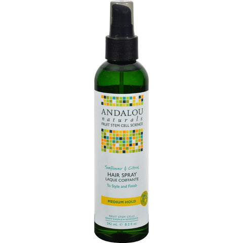 Andalou Naturals Perfect Hold Hair Spray Sunflower And Citrus - 8.2 Fl Oz