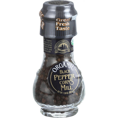 Drogheria And Alimentari Spice Mill - Organic Black Peppercorns - 1.6 Oz - Case Of 6