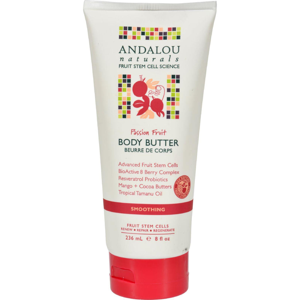 Andalou Naturals Smoothing Body Butter Passion Fruit - 8 Fl Oz