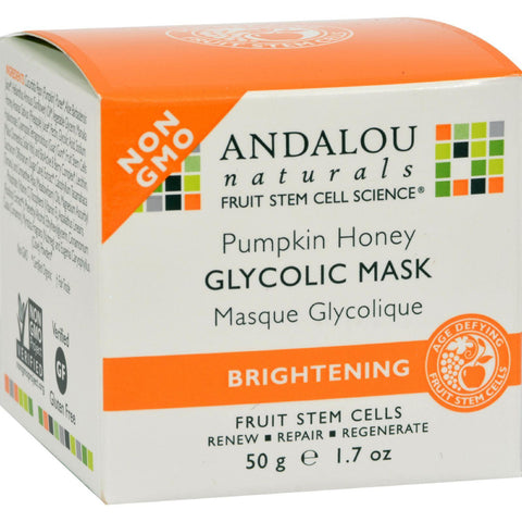 Andalou Naturals Glycolic Brightening Mask Pumpkin Honey - 1.7 Fl Oz