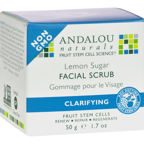 Andalou Naturals Clarifying Facial Scrub Lemon Sugar - 1.7 Fl Oz