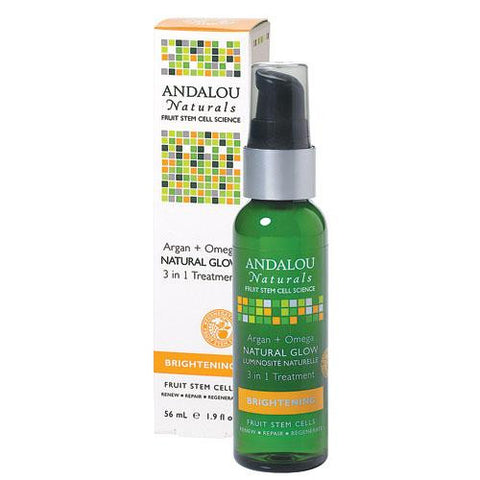 Andalou Naturals Argan And Omega Natural Glow 3 In 1 Treatment - 1.9 Fl Oz