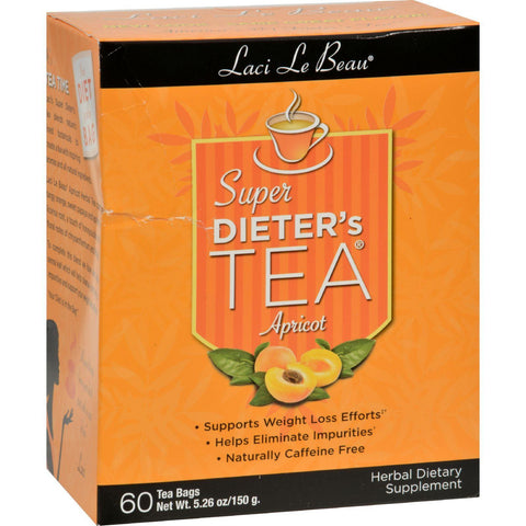 Laci Le Beau Super Dieter's Tea Apricot - 60 Tea Bags
