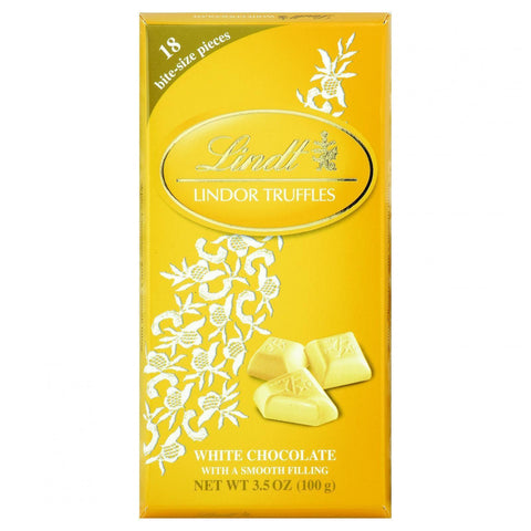 Lindt Chocolate Bites - Truffles - White Chocolate - 3.5 Oz Bars - Case Of 12