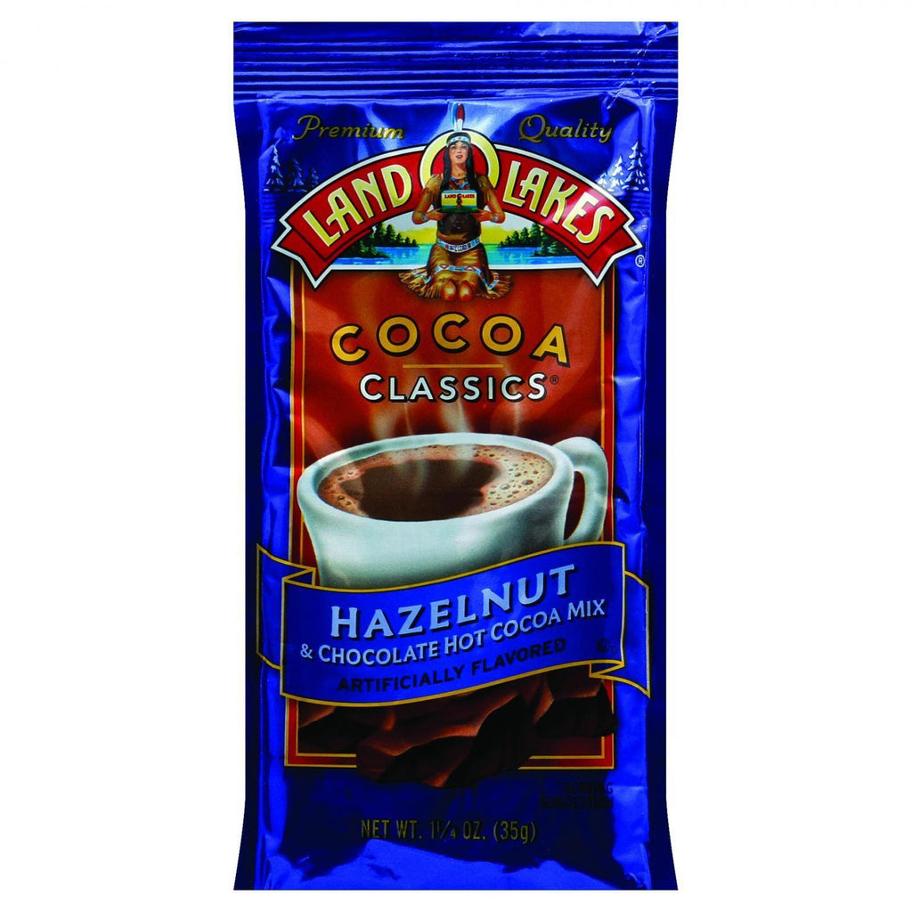 Land O Lakes Cocoa Classic Mix - Hazelnut And Chocolate - 1.25 Oz - Case Of 12