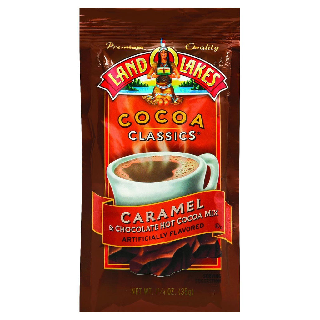 Land O Lakes Cocoa Classic Mix - Caramel And Chocolate - 1.25 Oz - Case Of 12