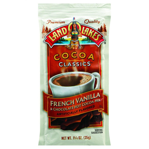 Land O Lakes Cocoa Classic Mix - French Vanilla And Chocolate - 1.25 Oz - Case Of 12