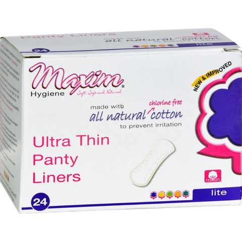Maxim Hygiene Natural Cotton Ultra Thin Pantiliners Light Days - 24 Pads
