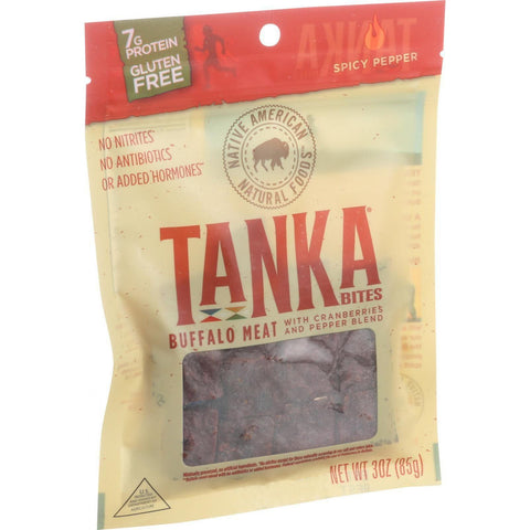 Tanka Bar Bites - Buffalo With Cranberry - Spicy Pepper Blend - 3 Oz - Case Of 6