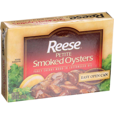 Reese Oysters - Smoked - Petite - 3.7 Oz - Case Of 10