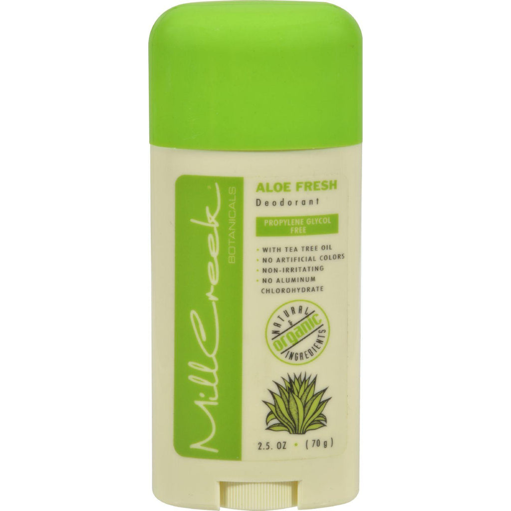 Mill Creek Deodorant Stick Aloe Fresh - 2.5 Oz