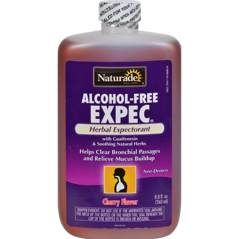Naturade Alcohol-free Herbal Expectorant - Natural Cherry Flavor - 8.8 Oz