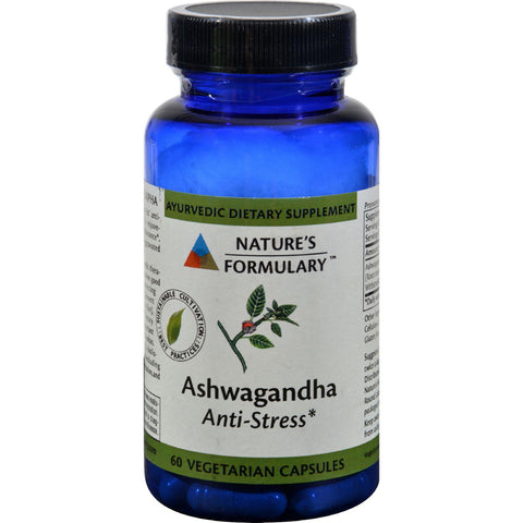 Nature's Formulary Ashwagandha - 60 Vegetarian Capsules