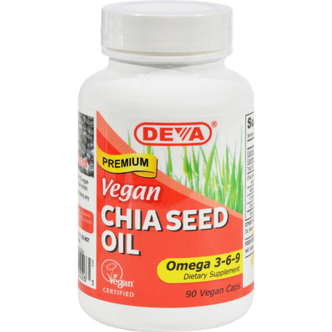 Deva Vegan Chia Seed Oil - 90 Vcaps