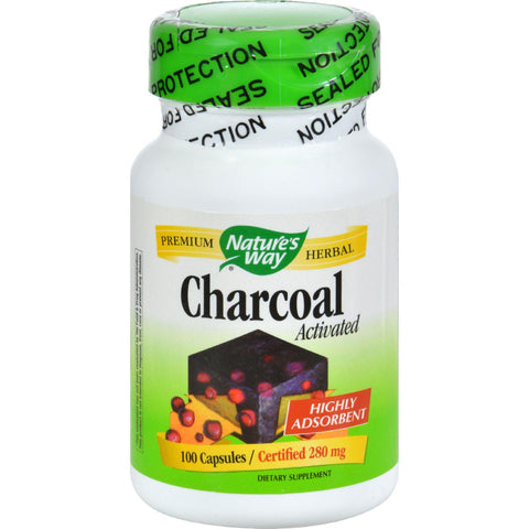 Nature's Way Activated Charcoal - 280 Mg - 100 Caps