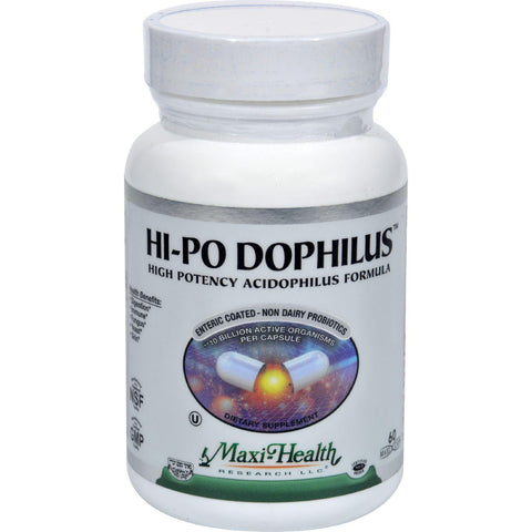 Maxi Health Hi-po Dophilus High Potency Acidophilus Formula - 60 Caps