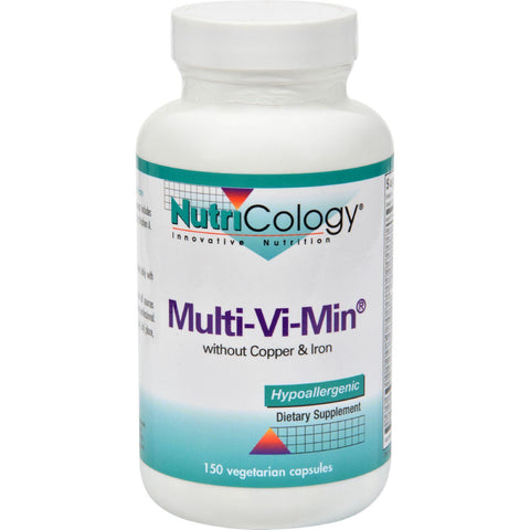 Nutricology Multi-vi-min Without Copper And Iron - 150 Vegetarian Capsules