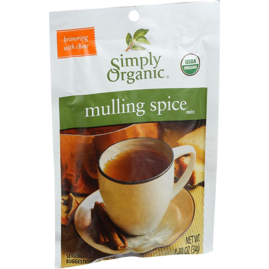 Simply Organic Mulling Spice - Organic - Gluten Free - 1.2 Oz - Case Of 8