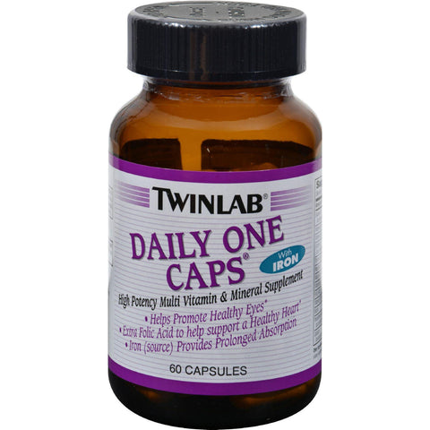 Twinlab Daily One Caps With Iron - 60 Capsules