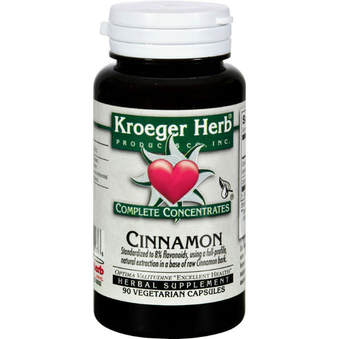 Kroeger Herb Cinnamon Complete Concentrate - 90 Vegetarian Capsules
