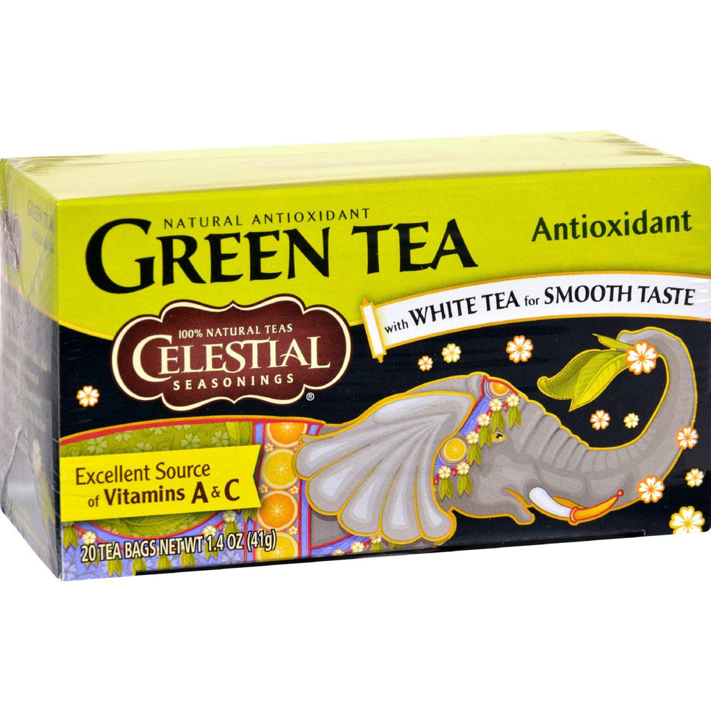 Celestial Seasonings Green Tea - 20 Tea Bags - Case Of 6