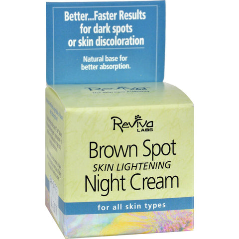 Reviva Labs Brown Spot Night Cream Skin Lightening - 1 Oz