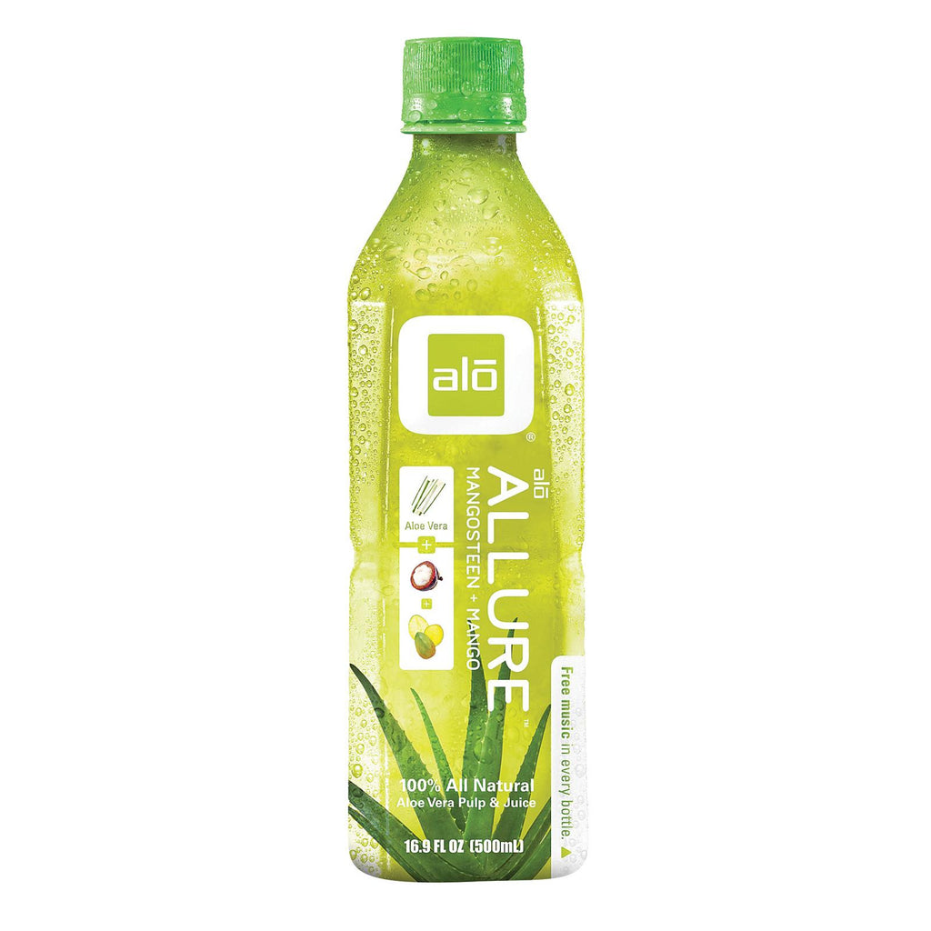 Alo Original Allure Aloe Vera Juice Drink - Mangosteen And Mango - Case Of 12 - 16.9 Fl Oz.