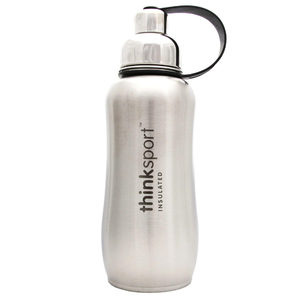 Thinksport Stainless Steel Sports Bottle - Silver - 25 Oz