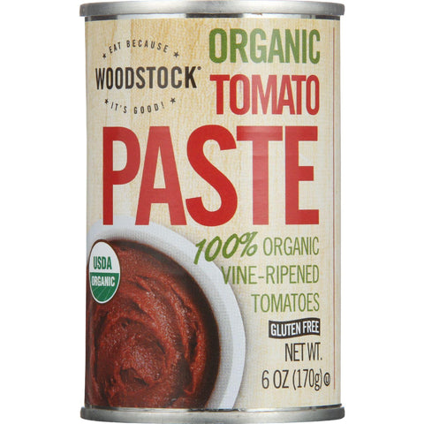 Woodstock Tomato Paste - Organic - 6 Oz - Case Of 24