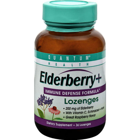 Quantum Elderberry Lozenges Raspberry - 36 Lozenges