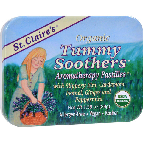 St Claire's Organic Tummy Soother Display Case - Case Of 6 - 1.44 Oz