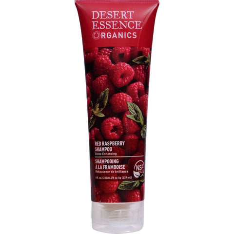 Desert Essence Shampoo Shine For All Hair Types Red Raspberry - 8 Fl Oz