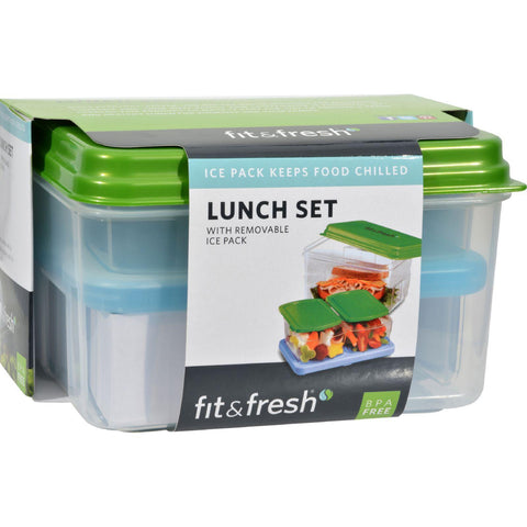 Fit And Fresh Lunch Set With Removable Ice Pack - 1 Container