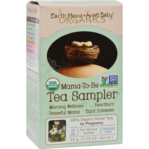 Earth Mama Angel Baby Mama-to-be Tea Sampler - 16 Tea Bags