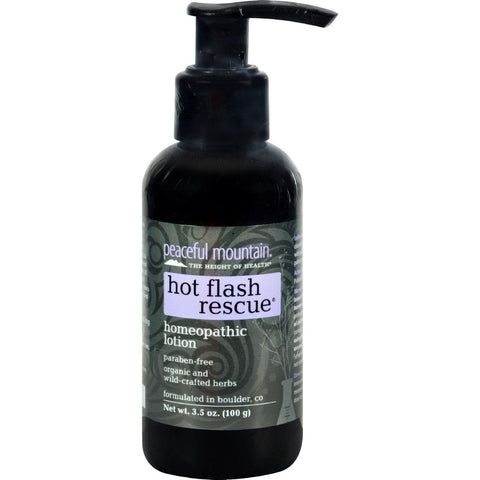 Peaceful Mountain Hot Flash Rescue Homeopathic Lotion - 4 Fl Oz