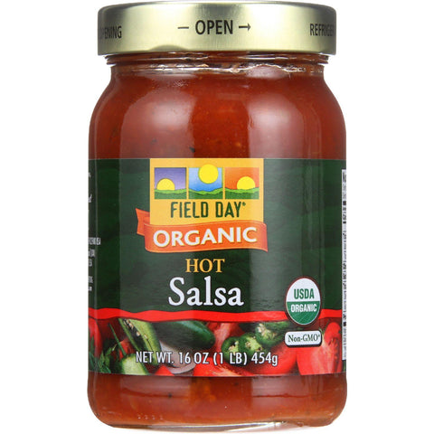 Field Day Salsa - Organic - Jalapeno Lime - Hot - 16 Oz - Case Of 12