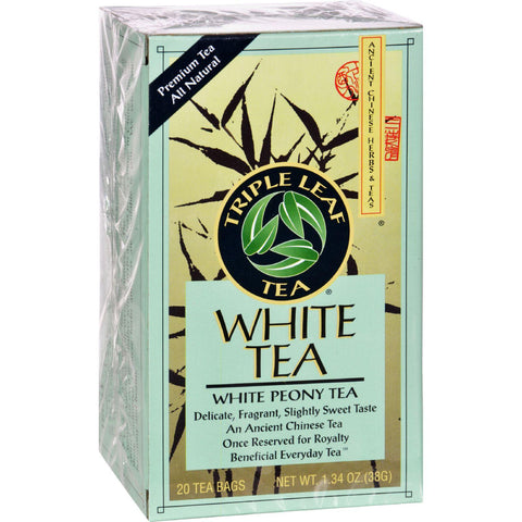 Triple Leaf Tea White Tea - 20 Tea Bags - Case Of 6